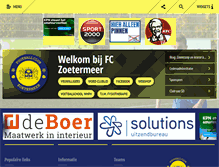 Tablet Screenshot of fczoetermeer.nl